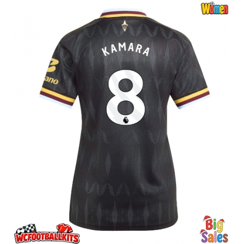 Aston Villa Boubacar Kamara #8 Replica Away Stadium Shirt for Women 2026-27 Short Sleeve